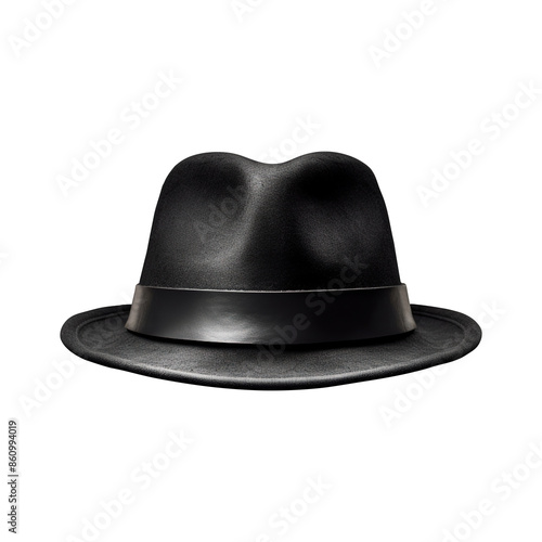 Fedora hat on transparent background Generative AI photo