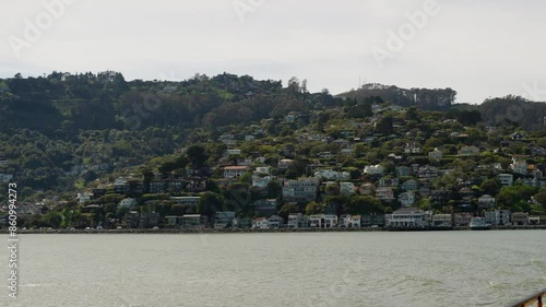 Homes on the hillside in the San Francisco Bay, California