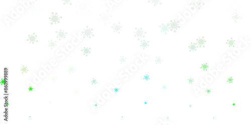 Light green vector texture with disease symbols.