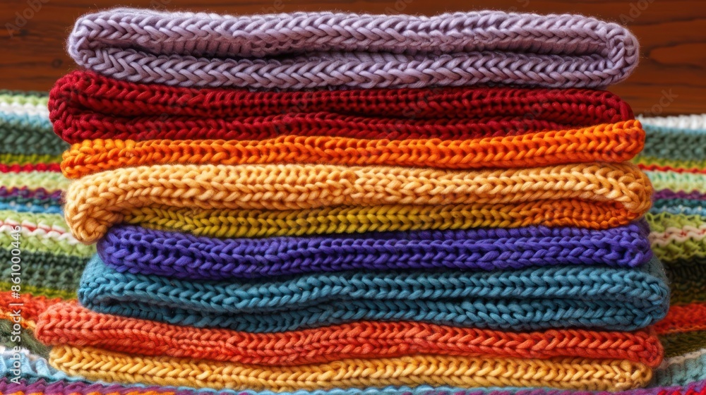 Rainbow cotton wear stacked tightly cozy vibes Rainbow cotton wear stacked tightly cozy vibes