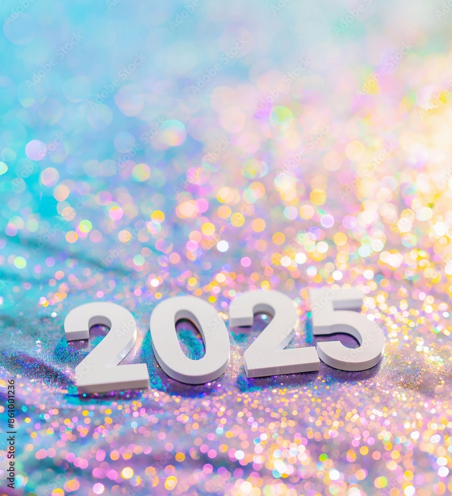 Numbers 2025 for celebrating the new year 2025 Holographic fluid liquid glitter illustration art Numbers 2025 for celebrating the new year 2025 Holographic fluid liquid glitter illustration art