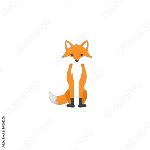 Fox Cartoon Cute Animal Friendly