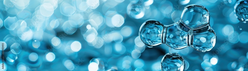 A captivating abstract image featuring blue bokeh light reflections and bubble shapes, creating a mesmerizing and modern visual effect. A captivating abstract image featuring blue bokeh light reflections and bubble shapes, creating a mesmerizing and modern visual effect.