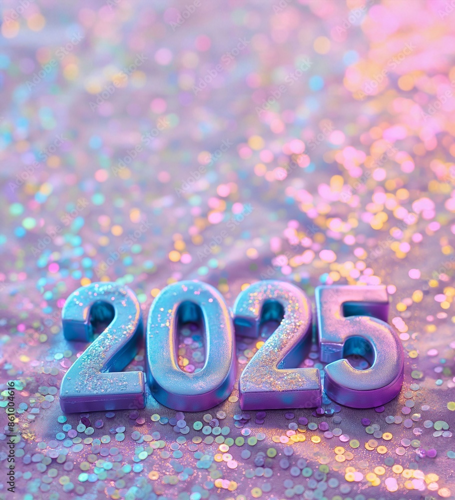 Numbers 2025 for celebrating the new year 2025 Holographic fluid liquid glitter illustration art Numbers 2025 for celebrating the new year 2025 Holographic fluid liquid glitter illustration art