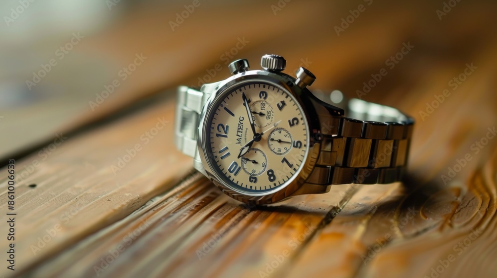 Classic Watch on Table Classic Watch on Table