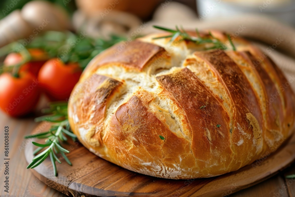 photo of freshly baked aromatic round bread photo of freshly baked aromatic round bread