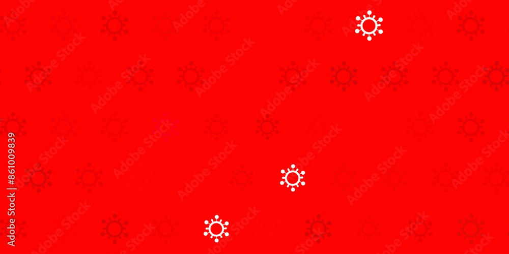 Dark red, yellow vector texture with disease symbols. Dark red, yellow vector texture with disease symbols.