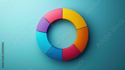 A colorful pie chart is displayed on a blue background. The chart is divided into six sections, each with a different color. The pie chart is designed to represent data in a visually appealing Free Download A colorful pie chart is displayed on a blue background. The chart is divided into six sections, each with a different color. The pie chart is designed to represent data in a visually appealing - GFXLoad