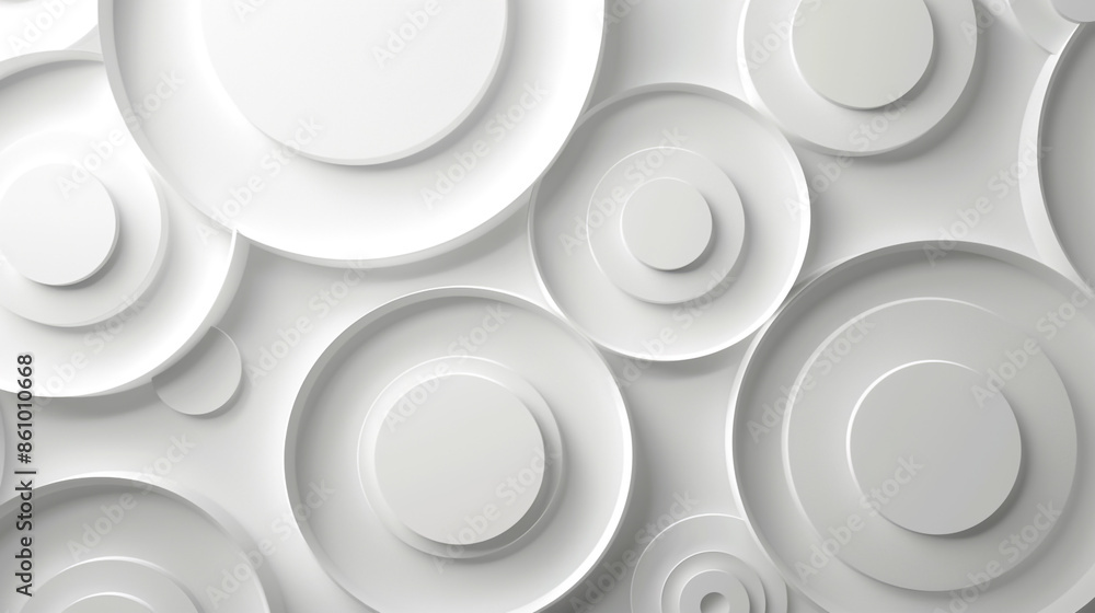 white circle ring 3d white background. white circle ring 3d white background.