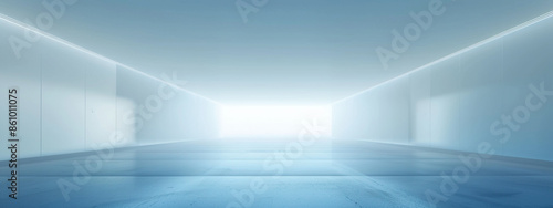 Wallpaper Mural  Blurred empty blue room studio background Torontodigital.ca