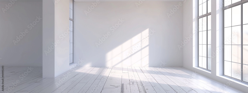 Obraz premium gray and black cement wall studio background, blank room and empty banner. empty room studio gradient used for background and display your product. Soft gray empty perspective floor room studio.