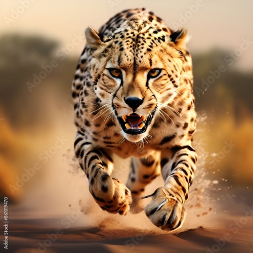 Cheetah running