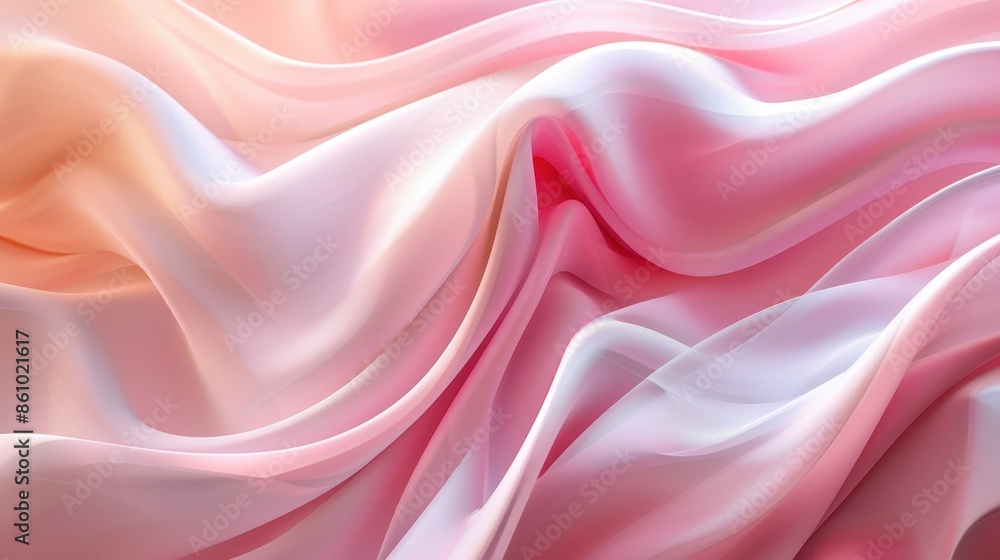 Fototapeta premium Abstract Pink and White Fabric