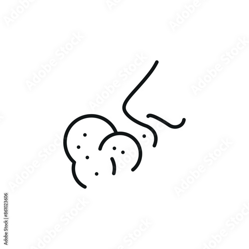 Dust Allergy icon. Simple Dust Allergy icon for social media, app, and web design. Vector illustration.