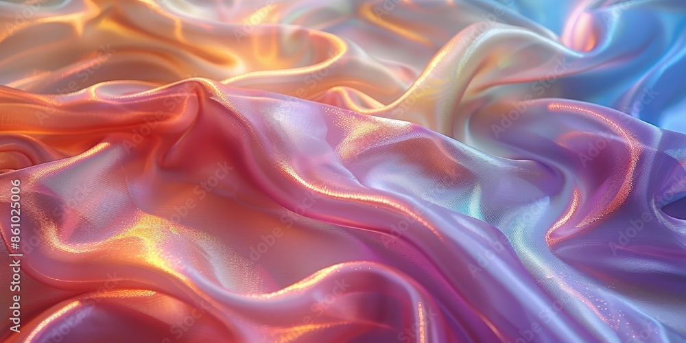 Abstract Iridescent Fabric Abstract Iridescent Fabric