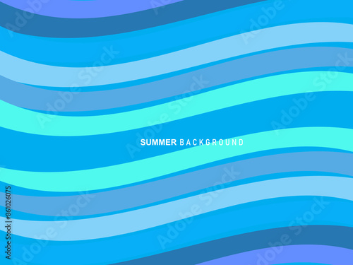 Unique artistic summer card with multicolored background, shapes and geometric elements in memphis style. Abstract design card perfect for prints, flyers, banners, invitations, charters, etc.