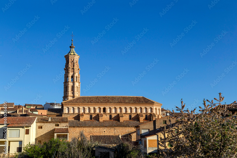 Church of San Martín Obispo from the 16th century in San Martin del Rio. Teruel, Aragon, Spain. Church of San Martín Obispo from the 16th century in San Martin del Rio. Teruel, Aragon, Spain.