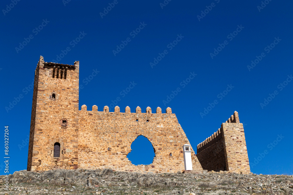 Medieval castle of Alba del Campo. Teruel, Aragon, Spain. Medieval castle of Alba del Campo. Teruel, Aragon, Spain.