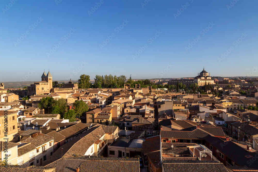 Obraz premium Panoramic view of the city of Toledo. World Heritage Site since 1986. Castile la Mancha, Spain.