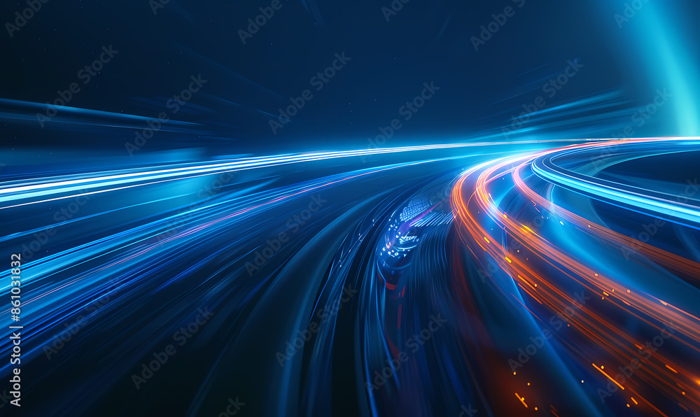 Obraz premium abstract blue background
