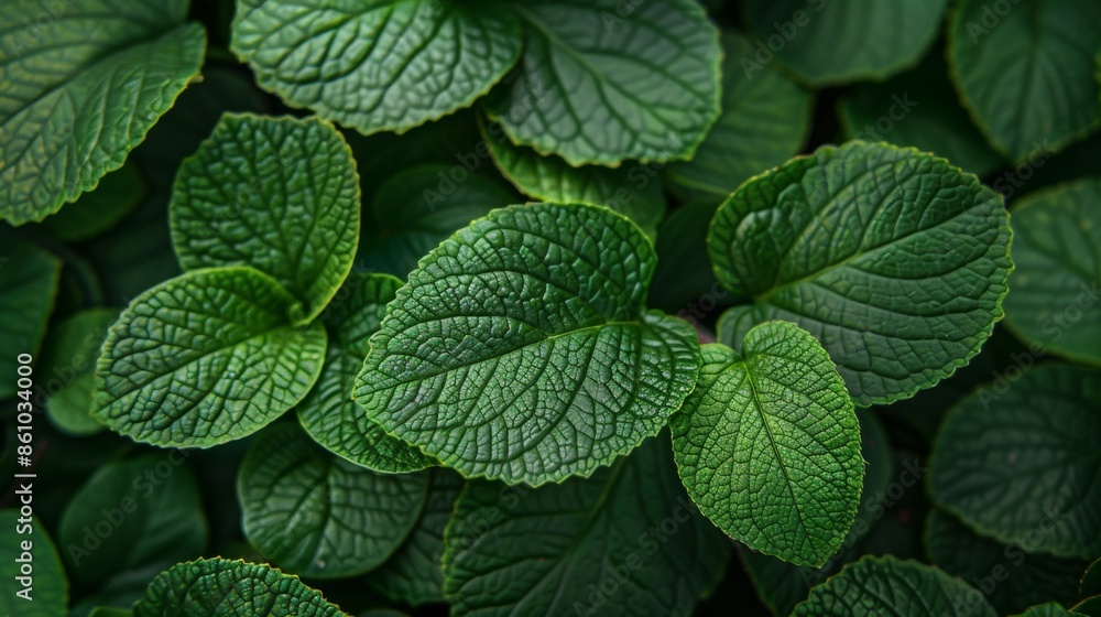 Green Leaves with Texture Green Leaves with Texture