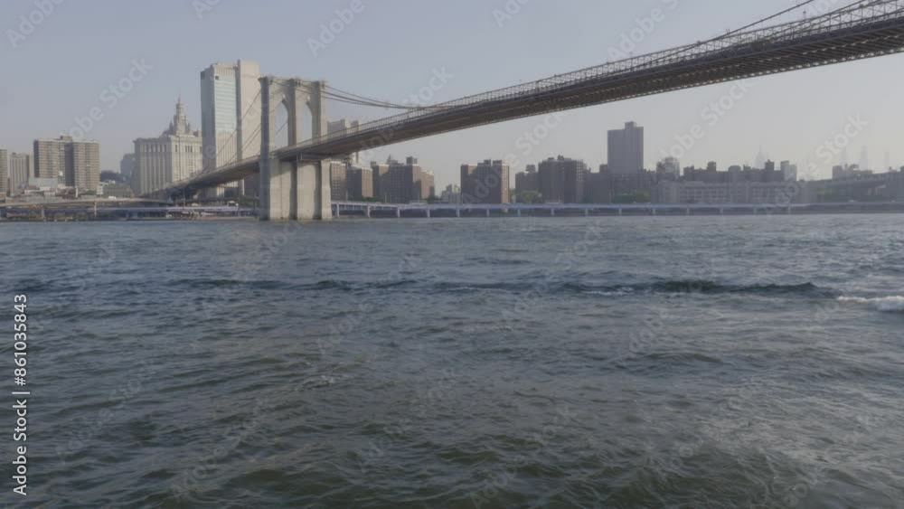 A humid morning looking at The Brooklyn Bridge A humid morning looking at The Brooklyn Bridge