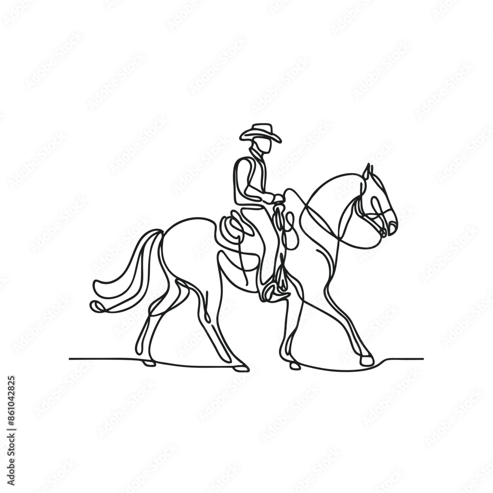 Fototapeta premium horse and rider