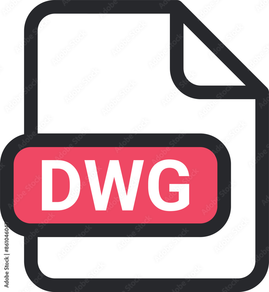 DWG file icon vector. symbol, sign DWG file icon vector. symbol, sign