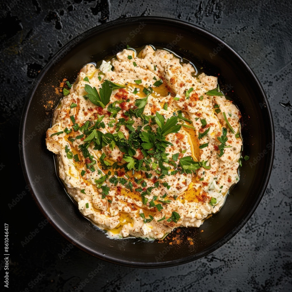 Delicious Creamy Dip with Parsley and Spices Delicious Creamy Dip with Parsley and Spices