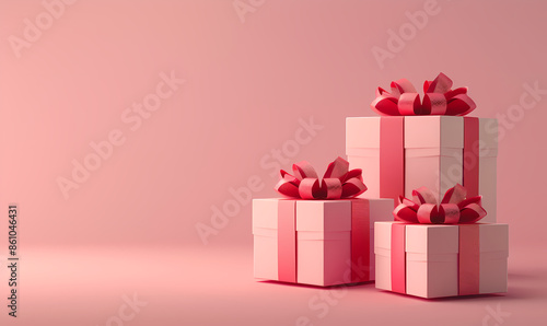 gift box with pink ribbon