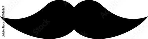 vector of a black mustache