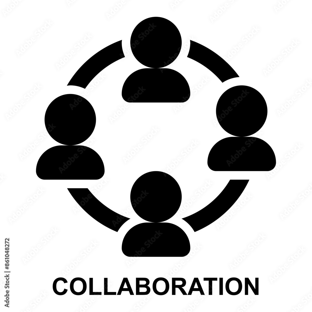 collaboration, team, group, team work, teamwork, social connection solid glyph icon collaboration, team, group, team work, teamwork, social connection solid glyph icon
