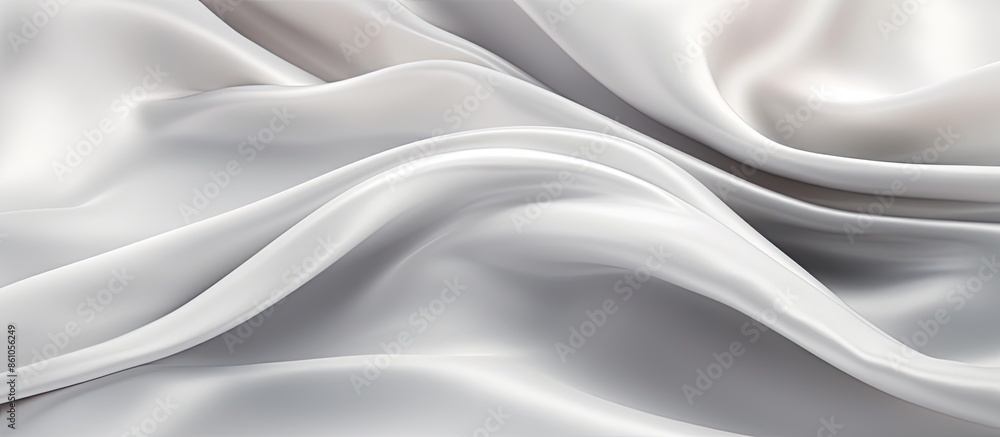 Soft, elegant silk satin fabric in light peach tones with beige and white hues creates a luxurious abstract background design with gentle folds and a color gradient. Soft, elegant silk satin fabric in light peach tones with beige and white hues creates a luxurious abstract background design with gentle folds and a color gradient.