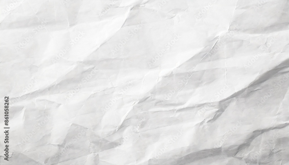 Obraz premium crumpled white paper texture background