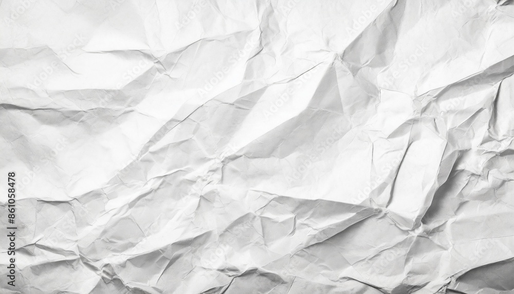 Fototapeta premium crumpled white paper texture background