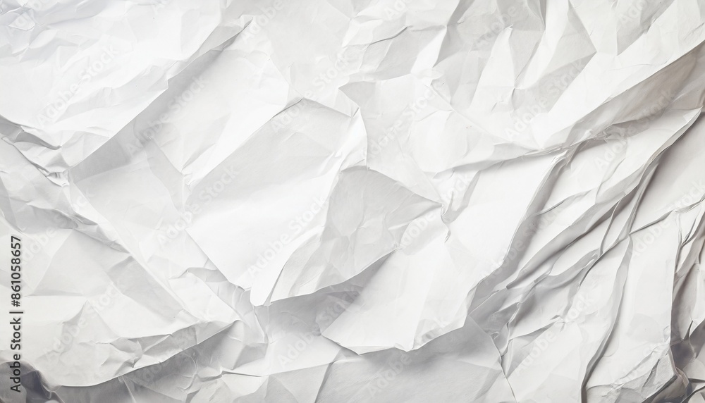 Obraz premium crumpled white paper texture background