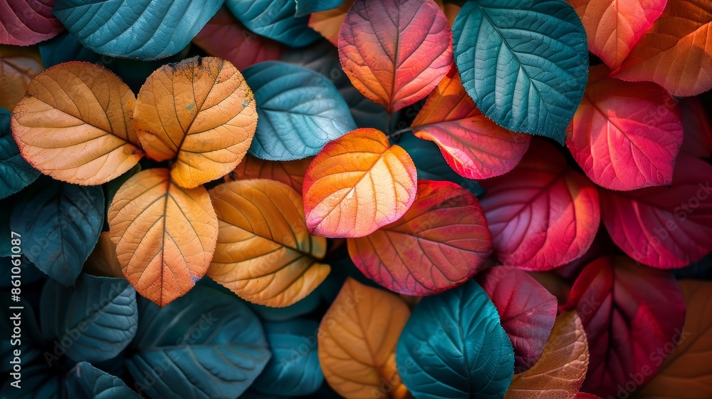 custom made wallpaper toronto digitalMulticolored Leaves