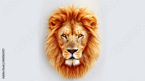 lion head vector Illustration. photo