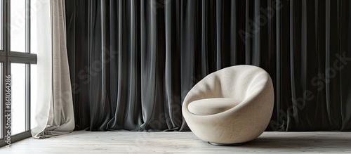 comfortable beige chair nea...