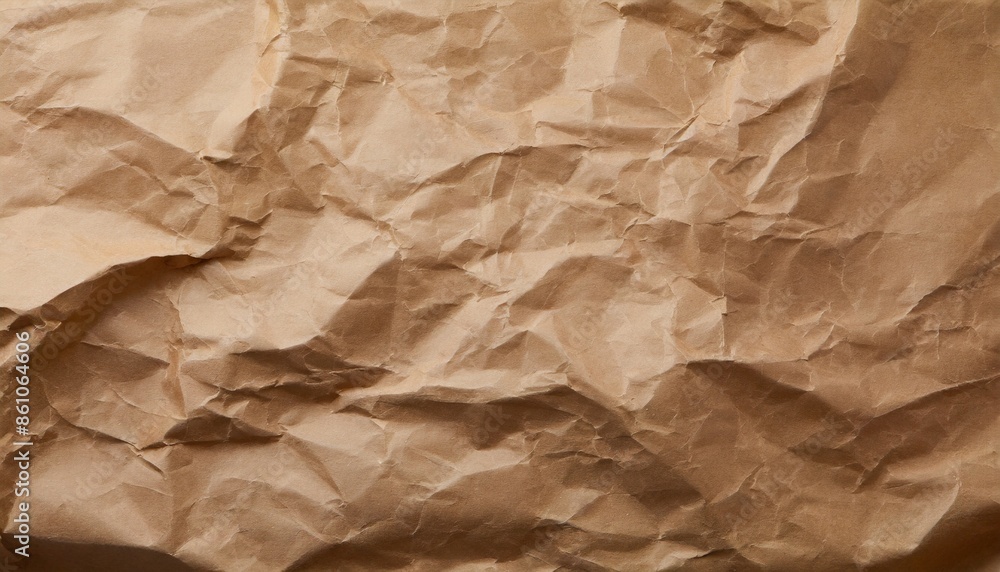 Fototapeta premium crumpled brown paper texture background