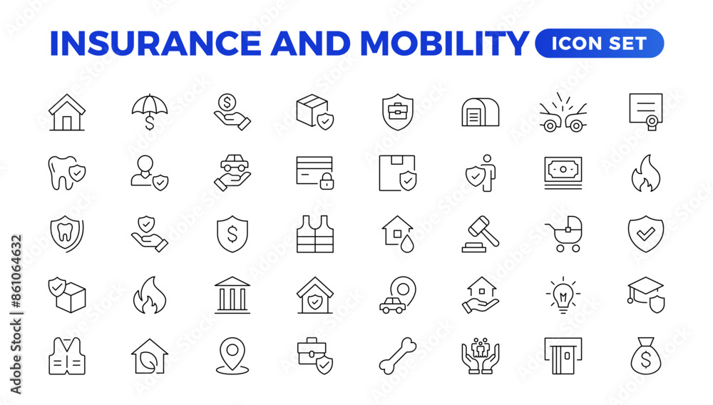 Insurance elements - minimal thin line web icon set. Outline icons collection. Simple vector illustration.insurance web icons. filled icons such as problem electric,excessive weight for the vehicle. Insurance elements - minimal thin line web icon set. Outline icons collection. Simple vector illustration.insurance web icons. filled icons such as problem electric,excessive weight for the vehicle.