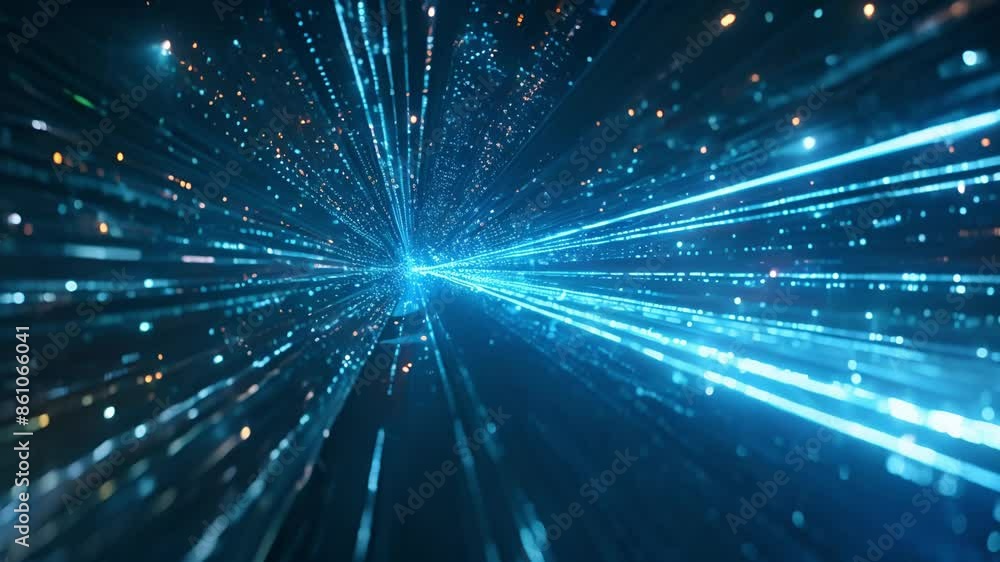 Futuristic blue light big data speed effect Futuristic blue light big data speed effect