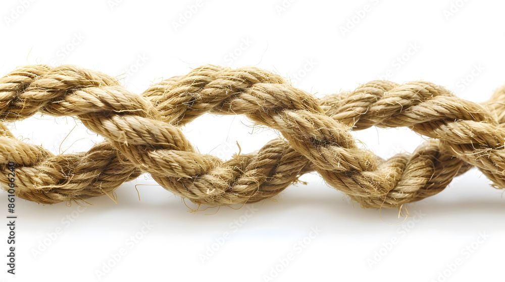 Fototapeta premium ship rope isolated on white background : Generative AI