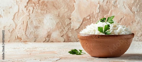 Cooked plain white basmati ...