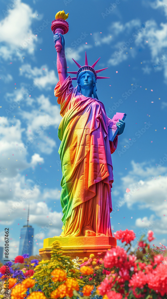 Fototapeta premium Statue of Liberty for pride