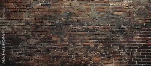 brown brick wall texture. w...