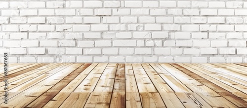 White brick wall background...