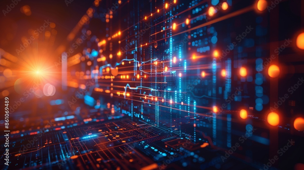 Light trails symbolizing data flow in the financial industry, representing the rise of data-driven decision-making. Light trails symbolizing data flow in the financial industry, representing the rise of data-driven decision-making.