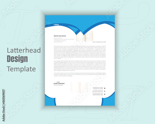 Latterhead flyer design template