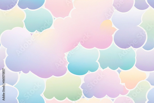 a seamless pattern of soft pastel gradients smoothly blending from one color to another